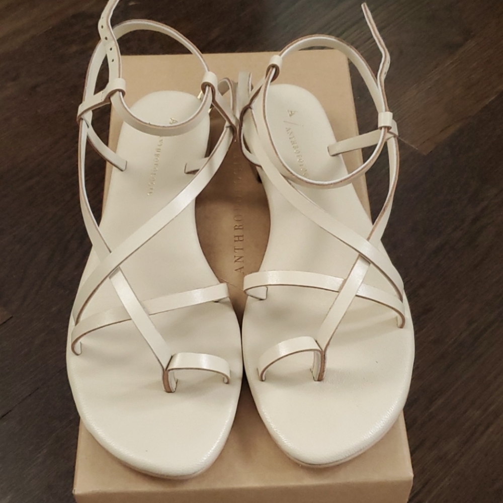 Anthropologie strappy sandals, size 6